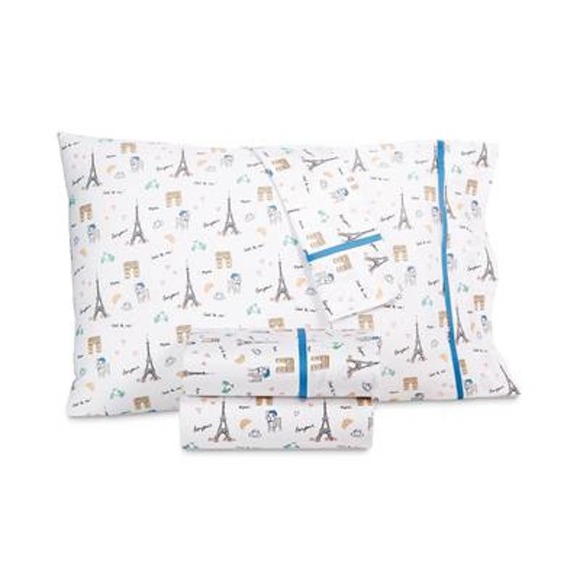 4 Pc Martha Stewart Paris QUEEN Sheet Set 250 Thread Count 100% Cotton - Picture 1 of 3